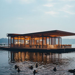 Floating Restaurant at Green World Towers